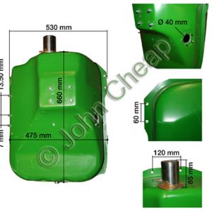 Fuel tank 90L - AL24482, AR72868, AT31635 & DE14331