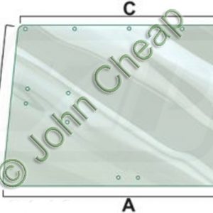 Rear window - SG2 tinted glass, 5 hole mounting type - L36606