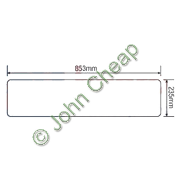 Lower rear glass - 26/4073-17