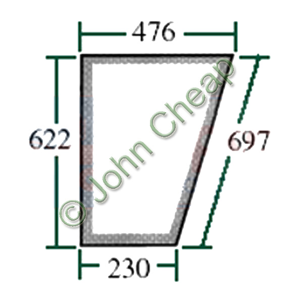 Lower glass door - Left - AL25760 & AL27356