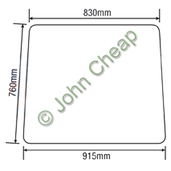 Side glass - Left & right, 6 holes - L38309