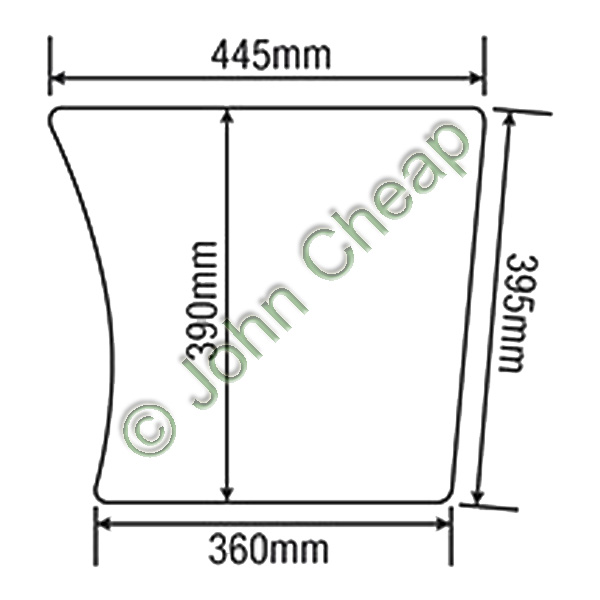 Lower glass door - Left & right hand - L57909 & L63916
