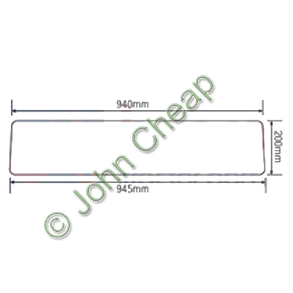 Lower rear glass - L60320